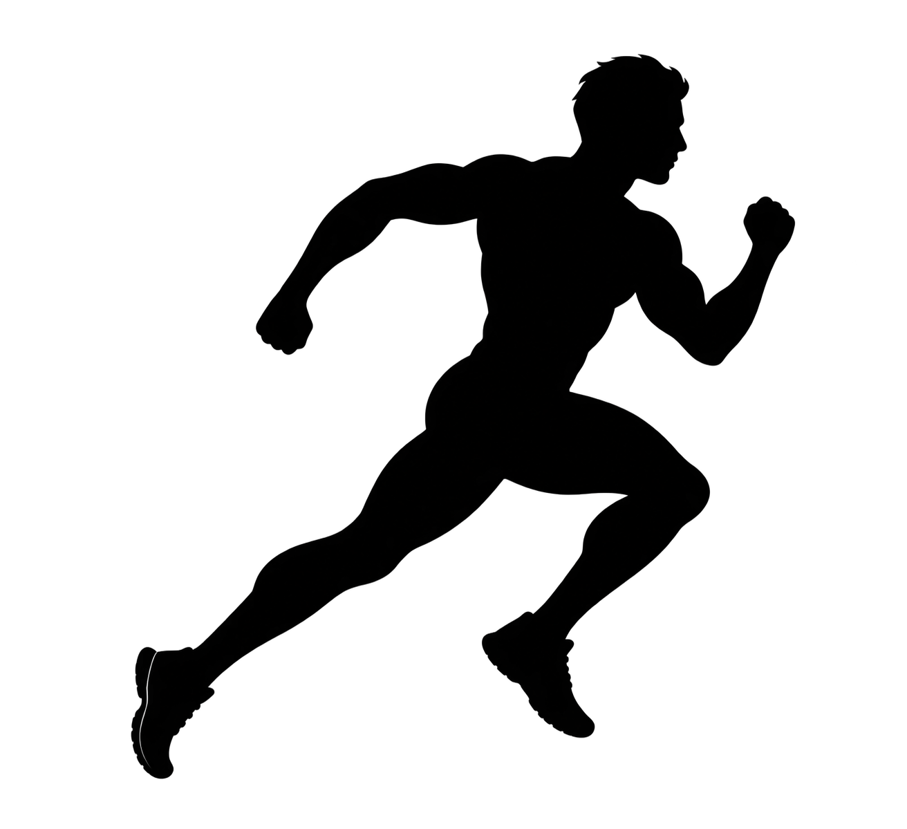Runner silhouette emblem
